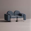 REO LOVESEAT - Gray Plain Slate