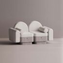 REO LOVESEAT - Gray Plain White