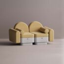 REO LOVESEAT - White Plain Mustard