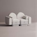 REO LOVESEAT - White Plain White