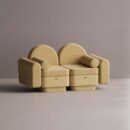 REO LOVESEAT - Yellow Plain Mustard