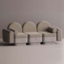 REO 3-PERSON SOFA - Gray Plain Beige