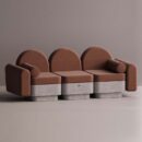 REO 3-PERSON SOFA - Gray Plain Terracotta