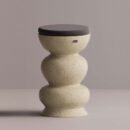 RHAPSO STOOL - Cream Plain Anthracite