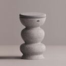 RHAPSO STOOL - Gray Plain Gray