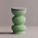RHAPSO STOOL - Green Plain Gray