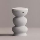 RHAPSO STOOL - White Plain White