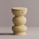 RHAPSO STOOL - Yellow Plain Mustard