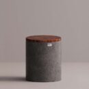 ROUND STOOL - Anthracite
