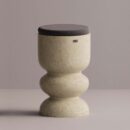 ULGEN STOOL - Cream Plain Anthracite