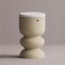 ULGEN STOOL - Cream Plain White