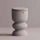 ULGEN STOOL - Gray Plain Beige