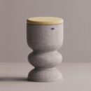 ULGEN STOOL - Gray Plain Mustard