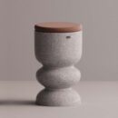 ULGEN STOOL - Gray Plain Terracotta