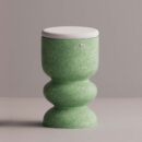 ULGEN STOOL - Green Plain White