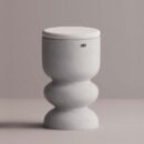ULGEN STOOL - White Plain White