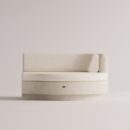 ANGELIA LARGE RIGHT EDGE - Cream Plain White