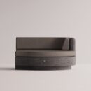 ANGELIA LARGE RIGHT EDGE - Anthracite Plain Taupe