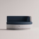 ANGELIA LARGE RIGHT EDGE - White Plain Dark Blue