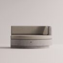 ANGELIA LARGE RIGHT EDGE - Gray Plain Beige