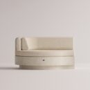 ANGELIA LARGE LEFT EDGE - Cream Plain Beige