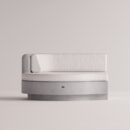 ANGELIA LARGE LEFT EDGE - White Plain White