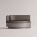 ANGELIA LARGE LEFT EDGE - Gray Plain Gray