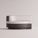 ANGELIA LARGE LEFT EDGE - Anthracite Plain White