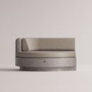 ANGELIA LARGE LEFT EDGE - Gray Plain Beige