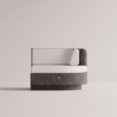 ANGELIA SMALL RIGHT EDGE - Anthracite Plain White