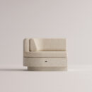 ANGELIA SMALL LEFT EDGE - Cream Plain Beige