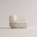 ANGELIA SMALL LEFT EDGE - Cream Plain White