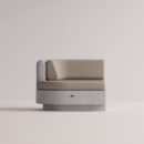 ANGELIA SMALL LEFT EDGE - White Plain Beige