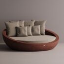 HESTIA - Maroon Plain Beige