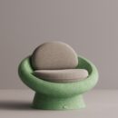 MILDA - Green Plain Beige