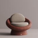 MILDA - Maroon Plain Beige