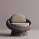 MILDA - Anthracite Plain Beige