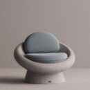 MILDA - Gray Plain Light Blue