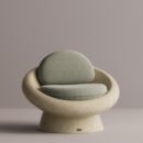 MILDA - Cream Plain Light Green