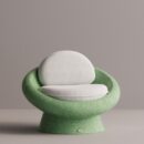 MILDA - Green Plain White