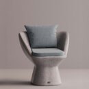 MINERVA - Gray Plain Light Blue