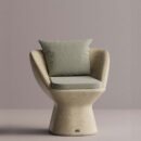 MINERVA - Cream Plain Light Green