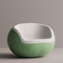 THALIA - Green Plain White